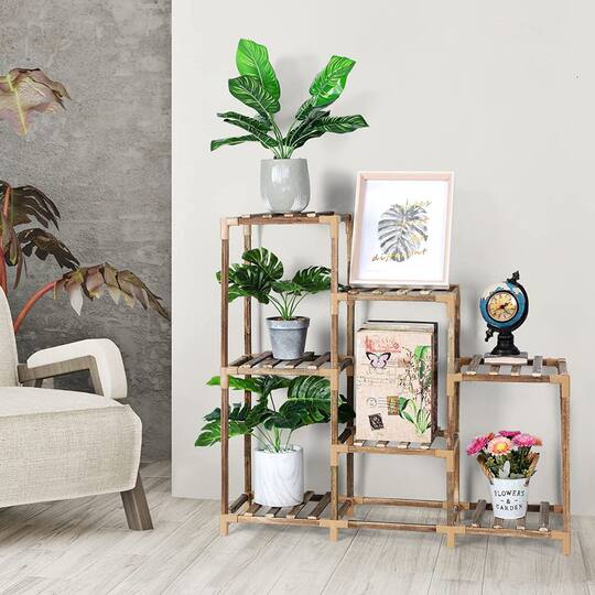 NEX™ 3 Tier Weekday Ladder Garden Plant Rack